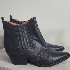 Indigo Rd Iramoura Women Black Western Cowgirl Ankle Boot Size 8M